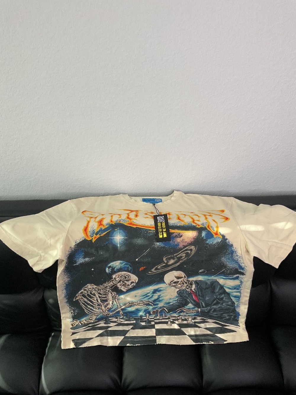 Godspeed Checkmate II T-Shirt Bone / Cream - Size XL - Brand New With Tags